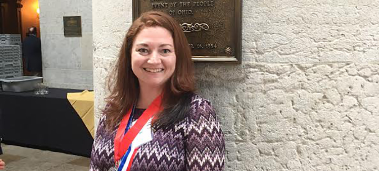 Rachael Howard, WSCO PTK member honored at statehouse