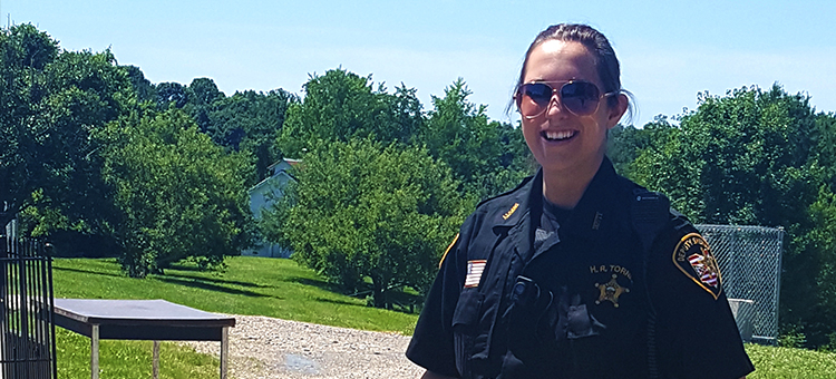 Washington County Sheriff’s Deputy Hannah Tornes on the job.