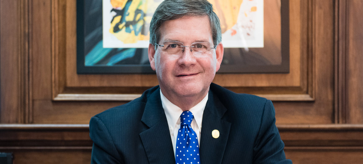 Dr. William Ruud, Marietta College President, will address the Washington State College of Ohio (WSCO) class of 2019 at the college’s commencement ceremony on Saturday, May 18, 10 am at the Marietta College Dyson Baudo Recreation Center.
