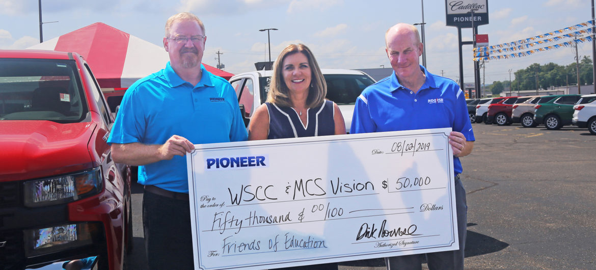 Dick Nourse, owner of Pioneer Family Auto, recently made a $50,000 contribution that will positively impact students from elementary school through college.