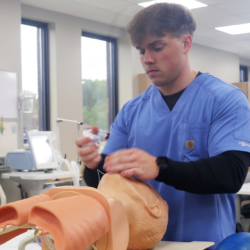 With a Respiratory Therapy degree, Washington State College of Ohio (WSCO) Student of the Month Ethan Lantz is laying the foundation for his future. He’s committed himself to nine years of education in pursuit of his dream to become a Certified Registered Nurse Anesthetist (CRNA).