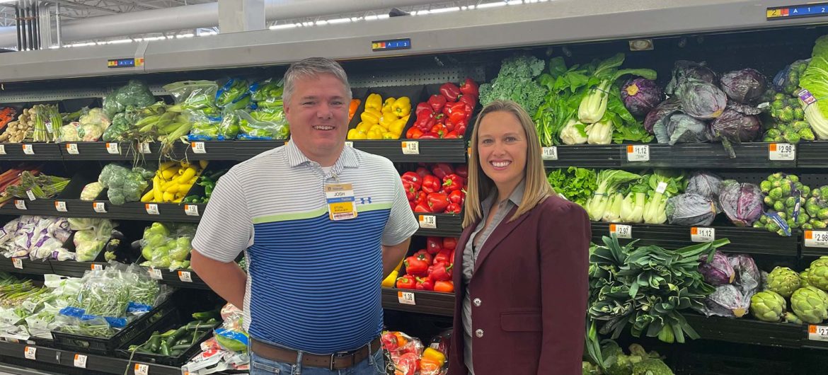The food pantry at Washington State College of Ohio (WSCO) will be nicely stocked thanks to a grant from a local food chain giant, Walmart of Marietta. General Manager Josh Wagner presented the WSCO Foundation with a $2,500 check to support the ongoing efforts to assist students with food insecurities.