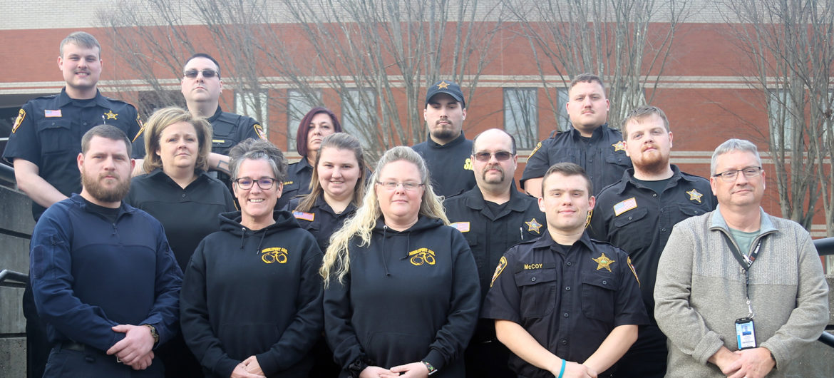 corrections officers from area agencies recently completed the Ohio Corrections Officer Basic Training Academy. Shown are front row, left to right: Cody Brooks, Rebecca Carson, Tara Spaun, DaKota McCoy, and WSCO POBA Commander and Director of Public Safety Joseph Browning. Second row, left to right: Tabitha Schafer, Kaleigh Hinton, David Oliver, and Kyle Sisson. Back row, left to right: Matthew Borman, Joshua Cummings, Traci Chapman, Justice Klusty, and Adam Blackstone.