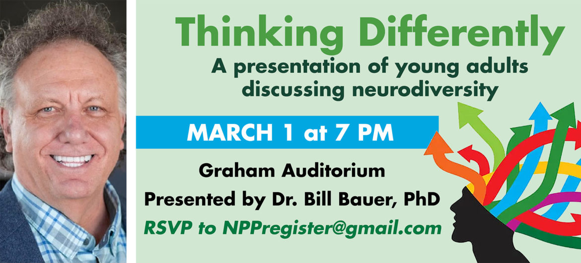 Washington State College of Ohio (WSCO) will host a free community event with local neurodiversity expert Dr. Bill Bauer. He will lead a discussion about raising awareness and acceptance of those who think differently.
