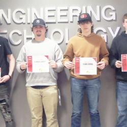WSCO awards the first inCERT Yourself credentials. The first credentials were awarded to students in the Industrial Welding and Maintenance program. Jackson McGrath from Federal Hocking, Germain Christy, Trent Pettit, Jacob Richards, Evan Simons, and Connor Tomlin from Trimble High School, and Ashden Stillion from Meadowbrook High School each received their NIMS Maintenance Operations credentials.